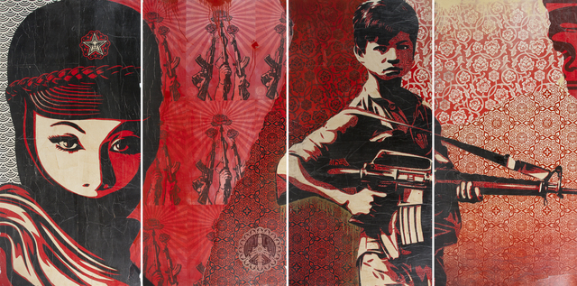 Shepard Fairey (OBEY), ‘Duality of Humanity and Fatal Woman’, 2007, Julien's Auctions