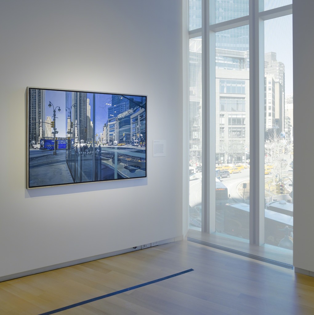Installation photo of 'Richard Estes: Painting New York City,' 2015
Photo by Butcher Walsh © Museum of Arts and Design Installation photo of 'Richard Estes: Painting New York City,' 2015
Photo by Butcher Walsh © Museum of Arts and Design
