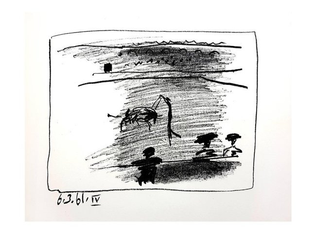 Pablo Picasso, ‘Original Lithograph "Les Banderillas" by Pablo Picasso’, 1961, Galerie Philia