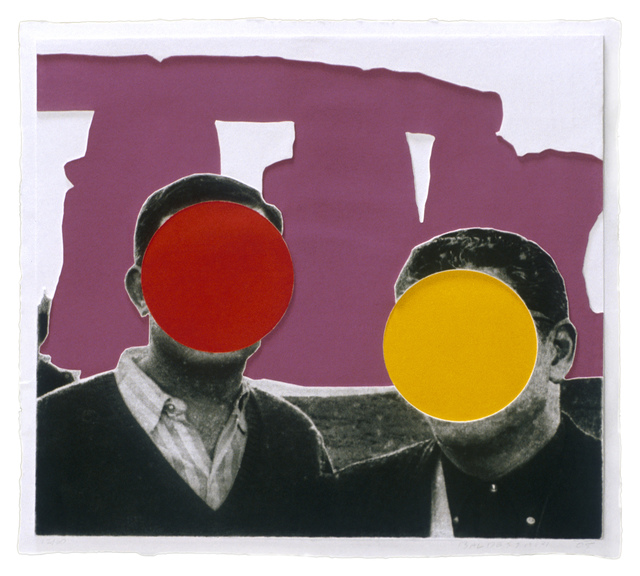 John Baldessari, ‘Stonehenge (With Two Persons) Violet’, 2005, Mixografia