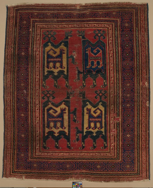 Unknown Artist, ‘Confronted Animal Rug’, 14th century, The Metropolitan Museum of Art