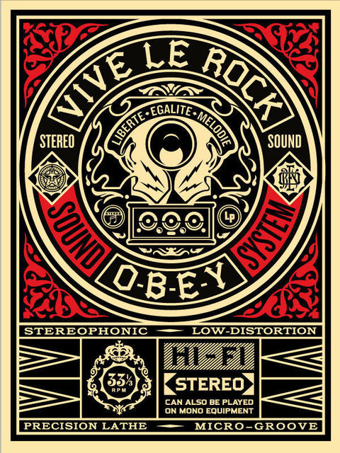 Shepard Fairey, ‘Vive le Rock’, 2012, AYNAC Gallery