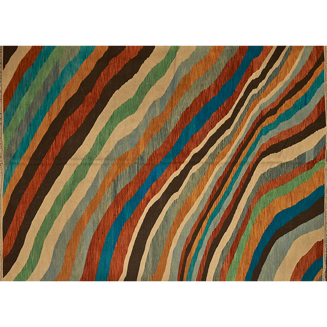 ‘Contemporary Flatweave Rug’, Textile Arts, Room-sized wool rug, Rago/Wright