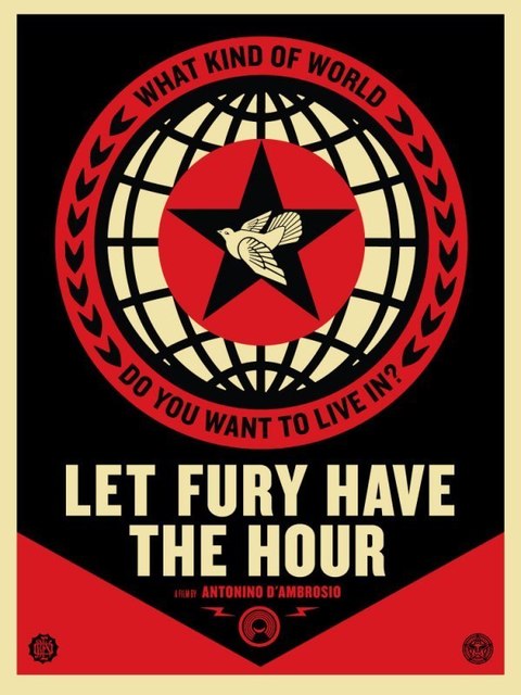 Shepard Fairey (OBEY), ‘Let the Fury Havc the Hour ’, 2013, AYNAC Gallery