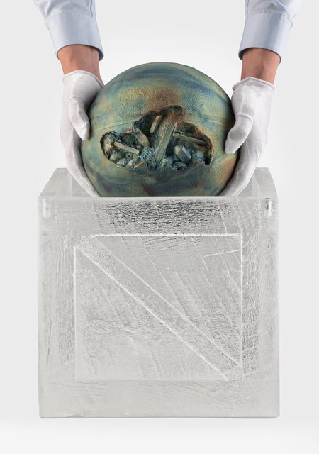 daniel arsham eroded delorean figure