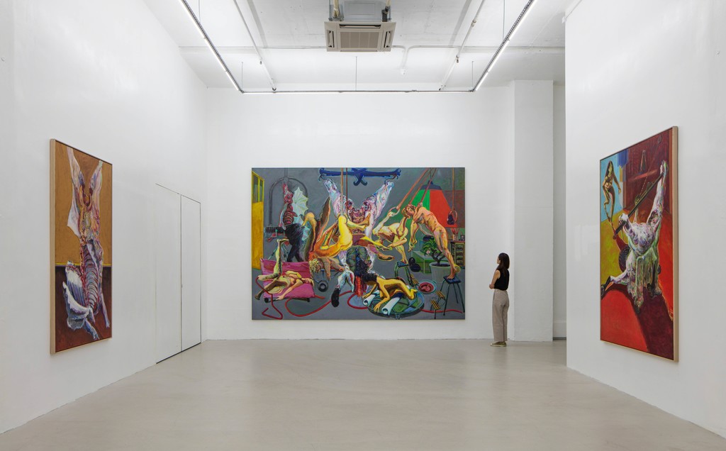 Installation view of exhibition "Norbert Tadeusz: MEAT | The Rejected paintings". Photo By Kitmin Lee © Courtesy Faurschou Foundation Installation view of exhibition "Norbert Tadeusz: MEAT | The Rejected paintings". Photo By Kitmin Lee © Courtesy Faurschou Foundation