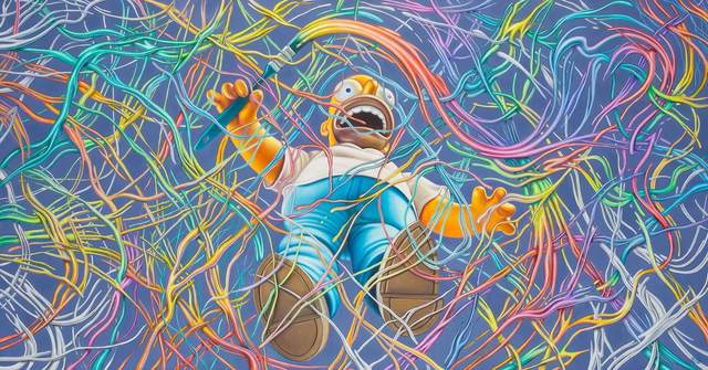 Ron English, ‘High Speed Homer’, 2010, Painting, Acrylic on canvas, Doyle