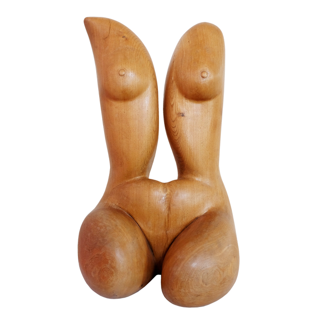 Unknown Artist, ‘1950s Elmwood Female Torso Sculpture’, ca. 1955, Fears and Kahn
