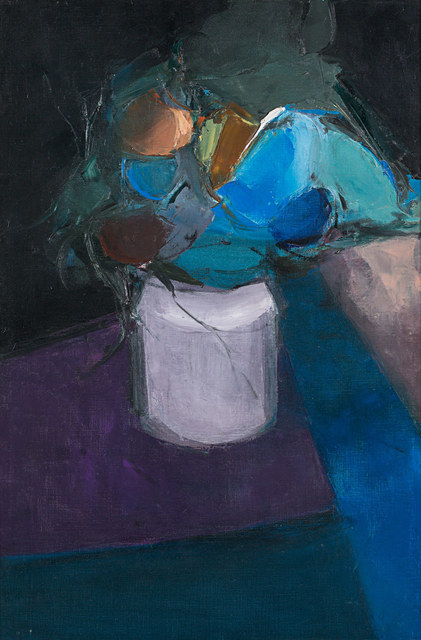 Donald Hamilton Fraser, ‘Table with Blue Flowers’, 1957, Rosenberg & Co.