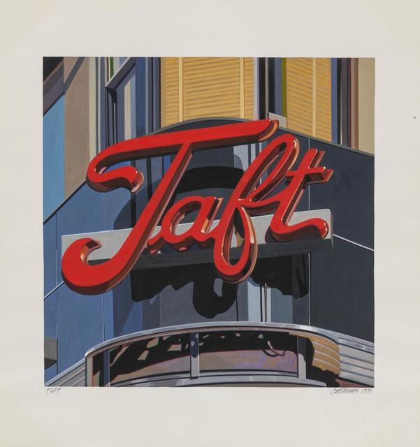 Robert Cottingham, ‘Taft’, 1991, Painting, Gouache on thin card, Van Ham