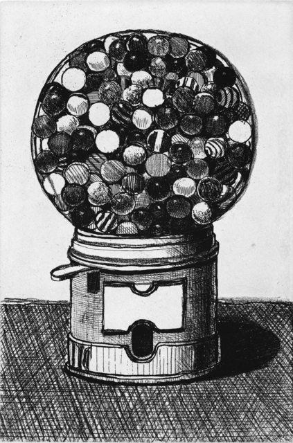 Wayne Thiebaud, ‘Dark Gumball Machine’, 2017, Print, Hard ground and soft ground etching, Crown Point Press