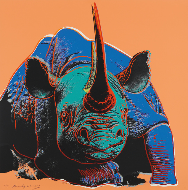 Andy Warhol, ‘Black Rhino, from Endangered Species’, 1983, Phillips