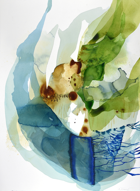 Ana Zanic, ‘Viridis W-2021-1-22’, 2021, Drawing, Collage or other Work on Paper, Watercolor on paper, Kathryn Markel Fine Arts
