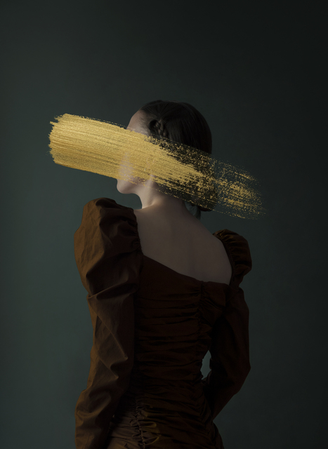 Andrea Torres Balaguer, ‘Hazel’, 2018, Photography, Hahnemuhle Photo Rag Baryta paper and Acrylic Painting, Alzueta Gallery