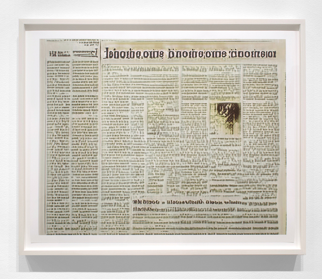 Jason Salavon, ‘Narrative Frame (Newspapers 3)’, 2019, Print, Archival pigment print, Inman Gallery