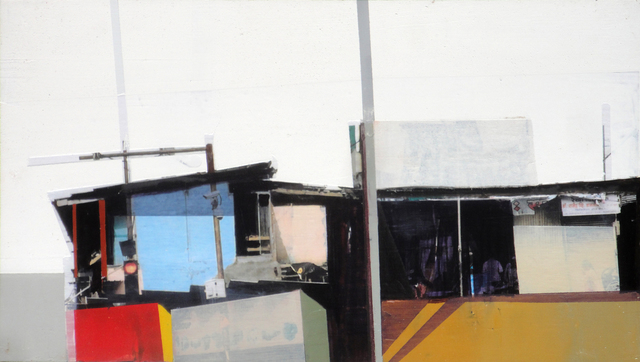 Siddharth Parasnis, ‘Cityscape #18’, 2018, Painting, Mixed media on panel (framed), Sue Greenwood Fine Art