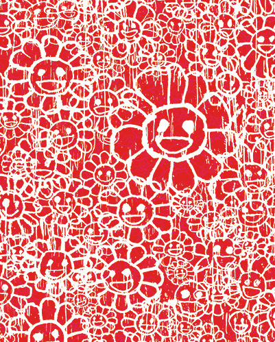 Takashi Murakami, ‘Madsaki Flowers C Red’, 2017, Dope! Gallery