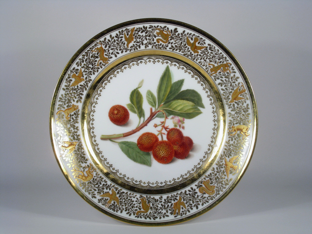 Sèvres Porcelain Manufactory, ‘Botanical Plate (from a set of five)’, 1822, Design/Decorative Art, Porcelain, Michele Beiny Inc.