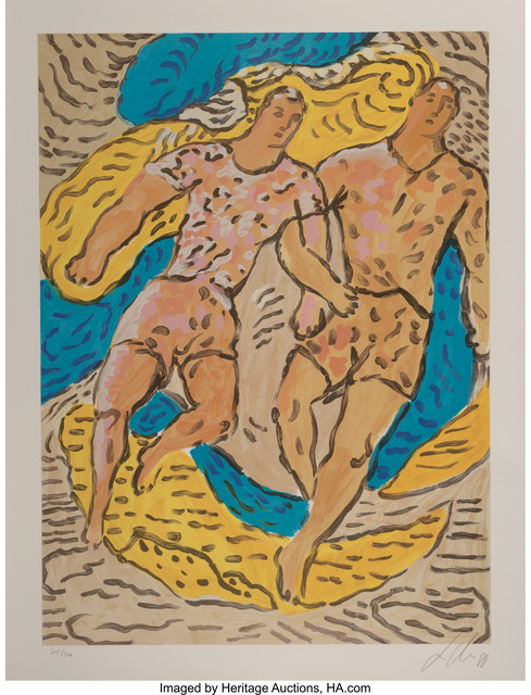Sandro Chia, ‘Athletes, from Official Arts Portfolio of the XXIVth Olympiad, Seoul, Korea’, 1988, Heritage Auctions