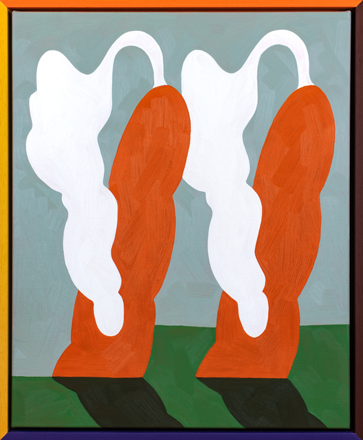 Jordy van den Nieuwendijk, ‘Pair of Carrots’, 2018, Painting, Oil on canvas, painted wooden frame, PUBLIC Gallery