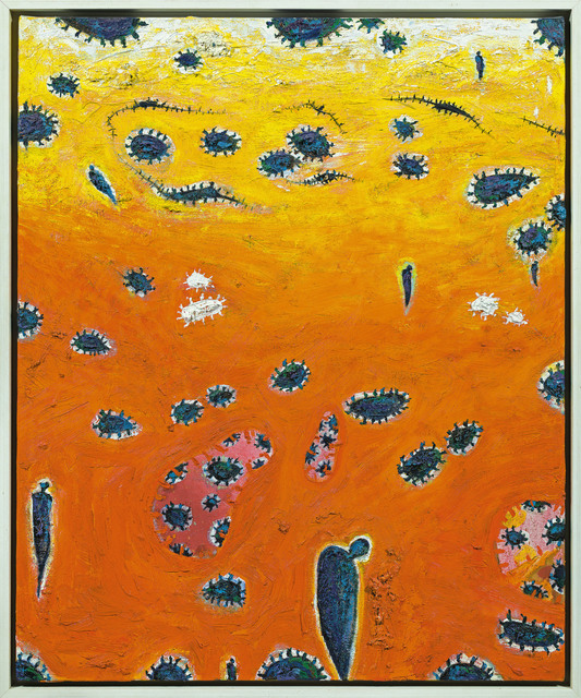 Gunter Damisch, ‘Orange sounds of the world’, 2008, Galerie Kovacek