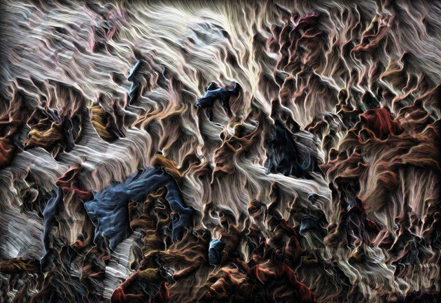 Matteo Mauro, ‘Air - New Media - Computational engraving on aluminium ’, 2019, Mixed Media, New Media - Computational engraving on aluminium, DECORAZONgallery