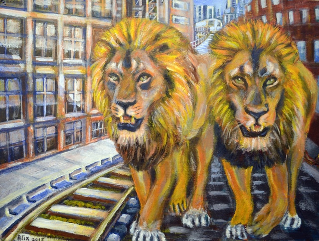Alix Cesar, ‘Too Kool Katz’, 2014, Fountain House Gallery