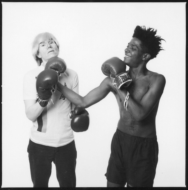 MICHAEL HALSBAND Andy Warhol & Jean-Michel Basquiat #1 (first roll, first frame of the sitting) New York City, July 10, 1985
10 x 8 inches, Image 7.25 x 7.25 inches Gelatin Silver Print
A.P. Study I/IV
Signed, titled, dated, numbered on verso in pencil
MICHAEL HALSBAND Andy Warhol & Jean-Michel Basquiat #1 (first roll, first frame of the sitting) New York City, July 10, 1985
10 x 8 inches, Image 7.25 x 7.25 inches Gelatin Silver Print
A.P. Study I/IV
Signed, titled, dated, numbered on verso in pencil