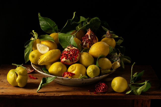 Paulette Tavormina, ‘Lemon and Pomegranates, after J.v.H.’, 2010, Robert Klein Gallery