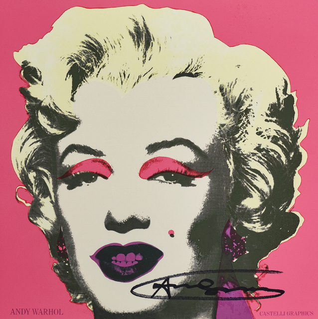 Andy Warhol, ‘Marilyn (Announcement)’, 1981, Print, Offset lithograph in colours, on wove paper, the full sheet, with text printed on the reverse., Phillips