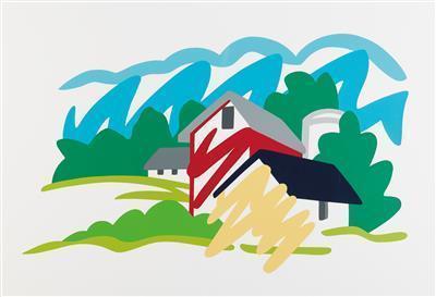Tom Wesselman - "House and Barn in the Distance"
