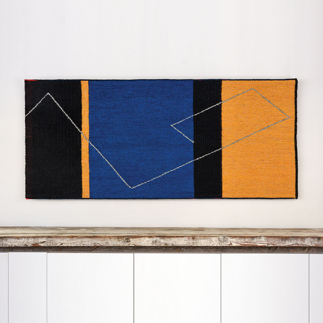 Gudrun Pagter, ‘Yellow, Blue, and Black’, Textile Arts, Sisal, linen/flax, browngrotta arts