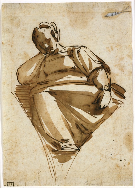 Luca Cambiaso, ‘A Sibyl’, mid 1570s, Blanton Museum of Art