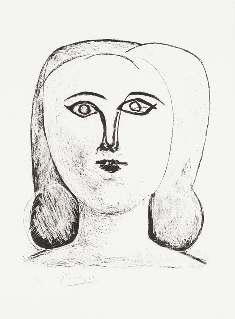 Pablo Picasso, ‘Head of a Young Girl’, 1946, Christopher-Clark Fine Art