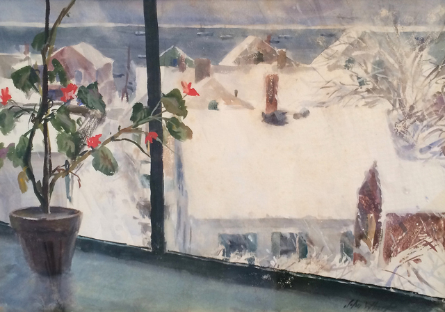 John Whorf, ‘Winter from my Studio - Provincetown’, ca. 1945, Caldwell Gallery Hudson