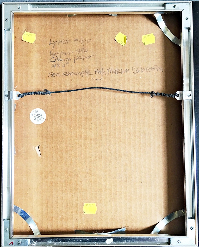 signature: signed and dated on recto (front).