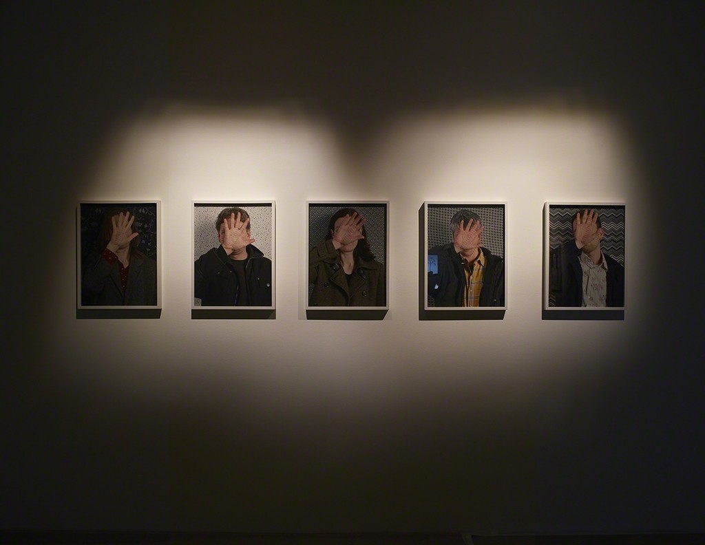 Peggy Buth, Finger it Out!, 2008, c-prints, engraved glass, framed, each 54 x 41 cm, ed. 5+1 a.p., exhibition view at Klemm's, Berlin 2015 Peggy Buth, Finger it Out!, 2008, c-prints, engraved glass, framed, each 54 x 41 cm, ed. 5+1 a.p., exhibition view at Klemm's, Berlin 2015