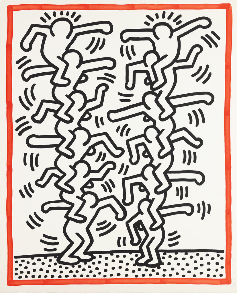 Keith Haring - Untitled, from Three Lithographs (L. p. 41)
