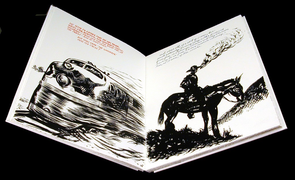 PLOTS ON LOAN. 2001
Plots on Loan, 2001
Hardbound book with 70 lithographs hand drawn by the artist
19 x 14 ½ inches
Edition of 250
PLOTS ON LOAN. 2001
Plots on Loan, 2001
Hardbound book with 70 lithographs hand drawn by the artist
19 x 14 ½ inches
Edition of 250
