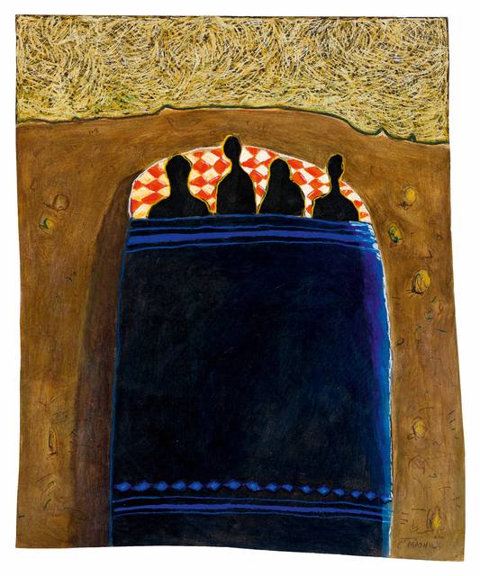 Colbert Mashile, ‘Lepai (Blanket)’, Drawing, Collage or other Work on Paper, Mixed media on paper, Strauss & Co