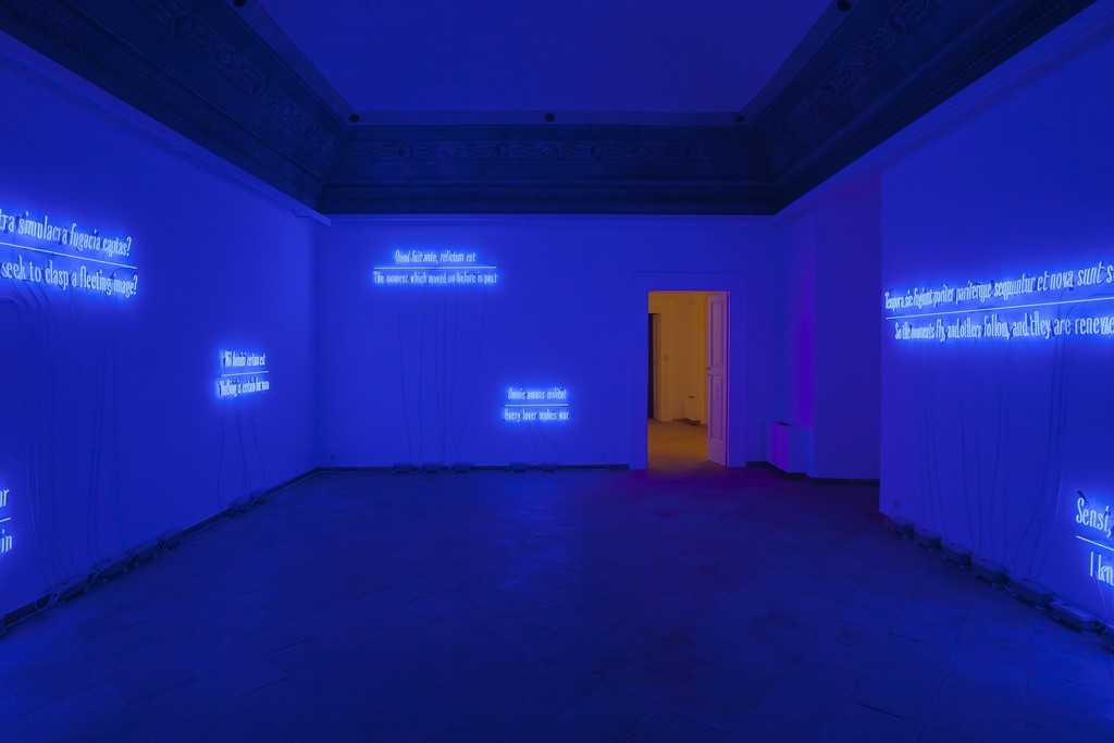 Joseph Kosuth, "Maxima Proposito (Ovidio)", 2017
installation view Joseph Kosuth, "Maxima Proposito (Ovidio)", 2017
installation view