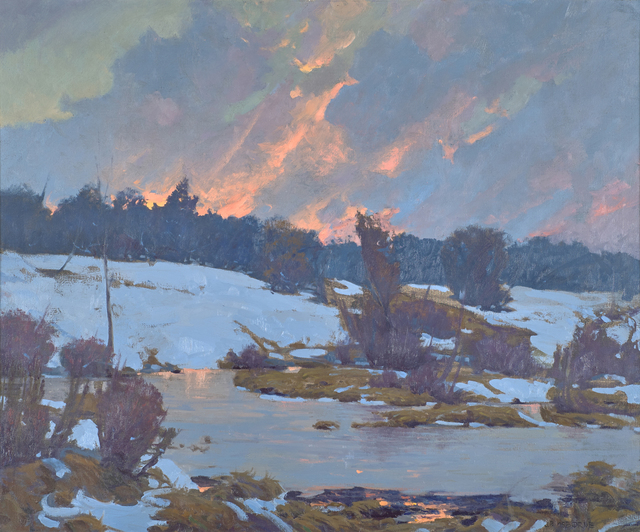 John Phillip Osborne, ‘Frozen Pond’, Painting, Oil on canvas (framed), Rago/Wright