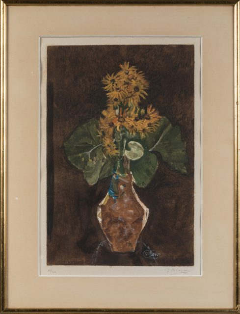 Georges Braque, ‘Les marguerites (The Daisies)’, 1952, Print, Color etching & aquatint on BFK Rives paper, Samhart Gallery