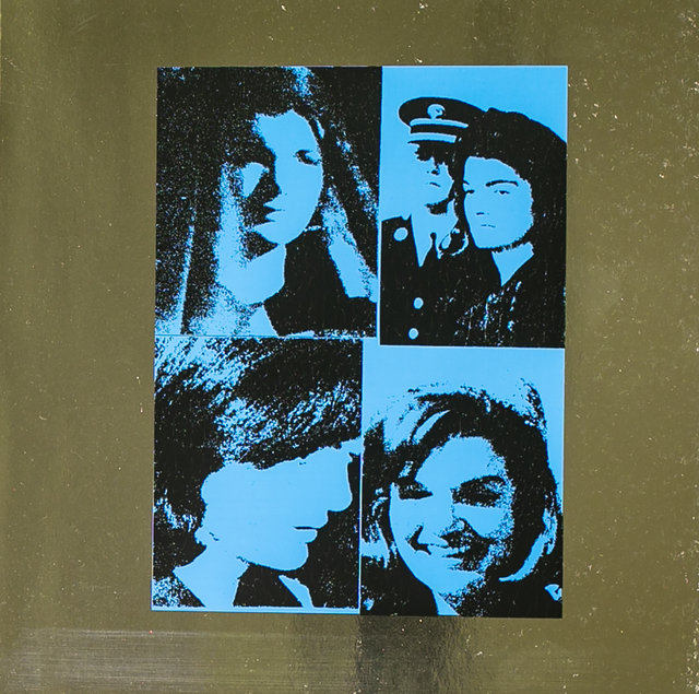 Andy Warhol, ‘Jacqueline Kennedy by Andy Warhol on Blue Metallic Paper’, 1988, Print, Lithograph, White Cross