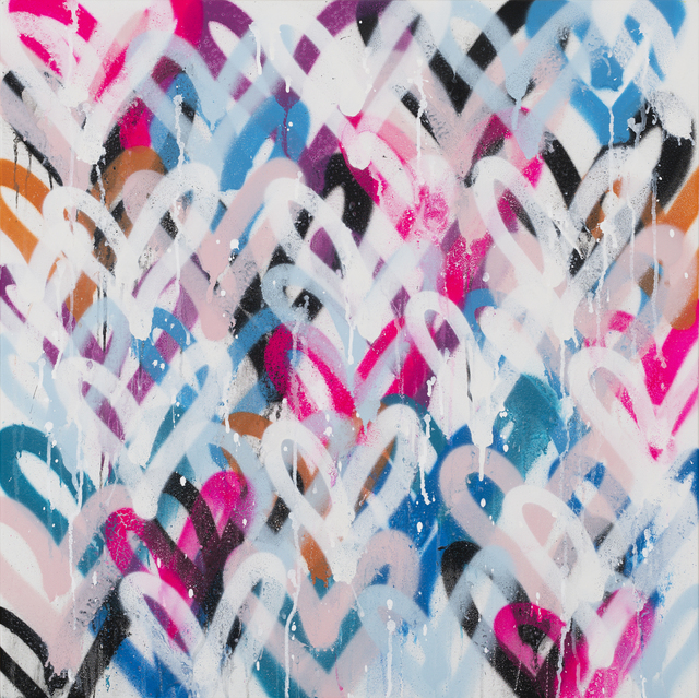 Amber Goldhammer, ‘Informal Rhythm’, 2021, Painting, Acrylic, Spray, Latex, Ink on Canvas, Ethos Contemporary Art