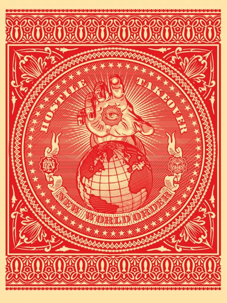 Shepard Fairey, ‘Hostile takeover’, 2007, Print, Print on paper, 2B Art & Toys