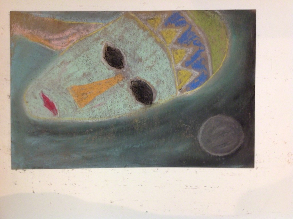 "Untitled" 11 x 17 Pastel on watercolor paper "Untitled" 11 x 17 Pastel on watercolor paper