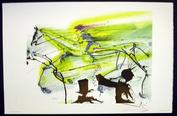 Salvador Dalí, ‘Le Cheval De Course’, 1983, Print, Lithograph on vélin d'Arches paper, Samhart Gallery