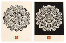 Shepard Fairey, ‘Mandula Ornament 1 & 2’, 2010, Print, Screen Print on Archival Paper, End to End Gallery