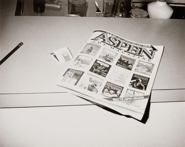Andy Warhol, ‘Andy Warhol, Photograph of Aspen Magazine, 1984’, 1984, Photography, Silver Gelatin Print, Hedges Projects